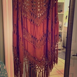 Rust colored boutique vest.